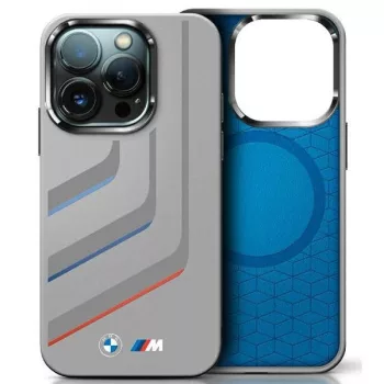  BMW BMHMP16X23SLIG iPhone 16 Pro Max, 6.9" tok, szürke hardcase Silicone Turning Lines MagSafe