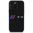 BMW BMHMP16X23SAXK iPhone 16 Pro Max, 6.9" tok, fekete Silicone Middle Stripe MagSafe