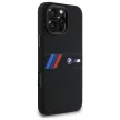 BMW BMHMP16X23SAXK iPhone 16 Pro Max, 6.9" tok, fekete Silicone Middle Stripe MagSafe