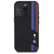 BMW BMHMP16L23SCUK iPhone 16 Pro 6.3", tok, fekete Silicone Cut Tricolor Lines MagSafe