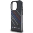 BMW BMHCP16L23HTRAK iPhone 16 Pro 6.3" hardcase Motosport IML Random Stripes tok, fekete