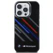BMW BMHCP16X23HTRAK iPhone 16 Pro Max 6.9" tok, fekete hardcase Motosport IML Random Stripes, tok, fekete