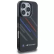 BMW BMHCP16X23HTRAK iPhone 16 Pro Max 6.9" tok, fekete hardcase Motosport IML Random Stripes, tok, fekete