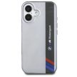 BMW BMHCP16S23HTFEG iPhone 16 6.1" tok, szürke hardcase Motosport IML Vertical Stripe