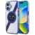 BMW BMHMP16S23HTPUT iPhone 16 6.1", tok, átlátszó hardcase Motosport IML Circle MagSafe