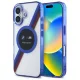 BMW BMHMP16S23HTPUT iPhone 16 6.1", tok, átlátszó hardcase Motosport IML Circle MagSafe