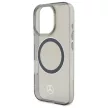 Mercedes MEHMP16L23HUOSK iPhone 16 Pro, 6.3" tok, fekete Silver Ring MagSafe