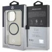 Mercedes MEHMP16L23HUOSK iPhone 16 Pro, 6.3" tok, fekete Silver Ring MagSafe