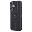 Mercedes MEHMP16S23HRSK iPhone 16 6.1", tok, fekete MB Double Layer Crossed Lines MagSafe