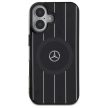 Mercedes MEHMP16S23HRSK iPhone 16 6.1", tok, fekete MB Double Layer Crossed Lines MagSafe