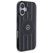 Mercedes MEHMP16S23HRSK iPhone 16 6.1", tok, fekete MB Double Layer Crossed Lines MagSafe