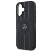 Mercedes MEHMP16S23HRSK iPhone 16 6.1", tok, fekete MB Double Layer Crossed Lines MagSafe