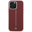 Mercedes MEHMP16X23SUMSR iPhone 16 Pro, Max 6.9" tok, piros hardcase Silicone White Stripe MagSafe