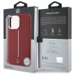 Mercedes MEHMP16X23SUMSR iPhone 16 Pro, Max 6.9" tok, piros hardcase Silicone White Stripe MagSafe