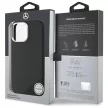 Mercedes MEHMP16L23SUGDK iPhone 16 Pro 6.3" tok, fekete hardcase Silicone Tonal Logo Wood Pattern MagSafe