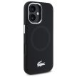 Lacoste LCHMP16SSMAK iPhone 16 6.1", tok, fekete Silicone Croco Logo MagSafe