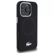 Lacoste LCHMP16XSMAK iPhone 16 Pro Max, 6.9" tok, fekete Silicone Croco Logo MagSafe