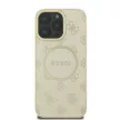 Guess case iPhone 16 Pro 6,3" GUHMP16LPSAPSMED tok, arany Saffiano Peony Classic Logo MagSafe