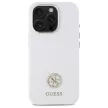 Guess GUHCP16LM4DGPH iPhone 16 Pro 6.3", tok, fehér hardcase Silicone Logo Strass 4G