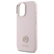 Guess GUHCP16SM4DGPP iPhone 16 6.1", tok, rózsaszín hardcase Silicone Logo Strass 4G