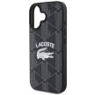 Lacoste LCHMP16SPIGK iPhone 16 6.1" tok, fekete Monogram Vintage Logo MagSafe
