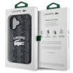 Lacoste LCHMP16SPIGK iPhone 16 6.1" tok, fekete Monogram Vintage Logo MagSafe