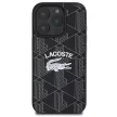 Lacoste LCHMP16LPIGK iPhone 16 Pro 6.3" tok, fekete Monogram Vintage Logo MagSafe