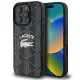 Lacoste LCHMP16XPIGK iPhone 16 Pro Max 6.9" tok, fekete Monogram Vintage Logo MagSafe