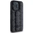 Lacoste LCHCP16LGSPBSK iPhone 16 Pro 6,3" tok, fekete Grip Stand Mono