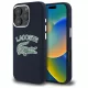Lacoste LCHMP16LUCRV iPhone 16 Pro 6.3", granatowy/marine hardcase Silicone Cracked Logo MagSafe