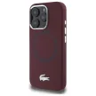 Lacoste LCHMP16LSMAR iPhone 16 Pro 6.3" hardcase Silicone Croco Logo MagSafe tok, bordó