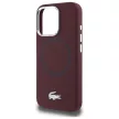 Lacoste LCHMP16LSMAR iPhone 16 Pro 6.3" hardcase Silicone Croco Logo MagSafe tok, bordó