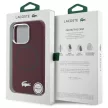 Lacoste LCHMP16LSMAR iPhone 16 Pro 6.3" hardcase Silicone Croco Logo MagSafe tok, bordó