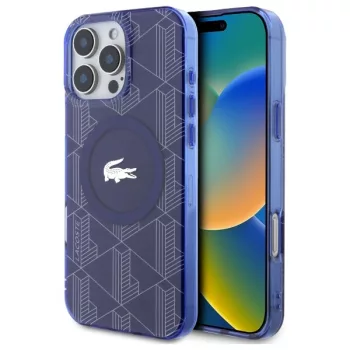   Lacoste LCHMP16XUBSV iPhone 16 Pro Max, 6.9" tok, kékhardcase IML Blend Monogram MagSafe