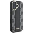 DKNY DKHMP16SPCPVSLK iPhone 16 6.1" tok, fekete Checketok, piros Pattern Magsafe