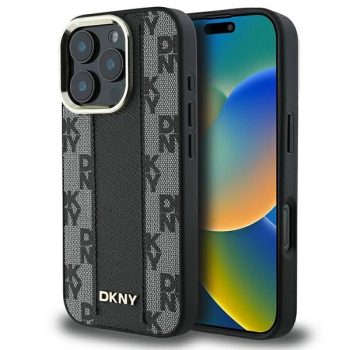   DKNY DKHMP16XPCPVSLK iPhone 16 Pro Max 6.9" tok, fekete Checketok, piros Pattern Magsafe
