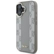 DKNY DKHMP16SPCPVSLE iPhone 16 6.1" tok, bézs hardcase Checketok, piros Pattern Magsafe
