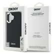 DKNY DKHMP16SPSCMCLK iPhone 16 6.1" tok, fekete Plain tok, ezüst Logo MagSafe