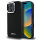 DKNY DKHMP16LPSCMCLK iPhone 16 Pro 6.3" tok, fekete Plain Silver Logo MagSafe
