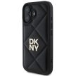 DKNY DKHCP16SPQDSLK iPhone 16 6.1" tok, fekete Quilted Stack Logo