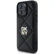 DKNY DKHCP16LPQDSLK iPhone 16 Pro 6.3" tok, fekete Quilted Stack Logo