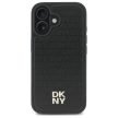 DKNY DKHMP16SPSHRPSK iPhone 16 6.1", hardcase tok, fekete Repeat Pattern Stack Logo MagSafe