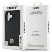 DKNY DKHMP16SPSHRPSK iPhone 16 6.1", hardcase tok, fekete Repeat Pattern Stack Logo MagSafe