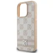 DKNY DKHCP16LPCPTSSP iPhone 16 Pro 6.3" tok, rózsaszín hardcase Checketok, piros Pattern & Printed Stripes