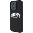 DKNY DKHMP16LSNYACH iPhone 16 Pro 6.3" tok, fekete Silicone White Printed Logo MagSafe