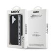 DKNY iPhone 16 3D Rubber Repeat Logo Line (DKHCP16S3DVSDLK) hátlap, tok, fekete
