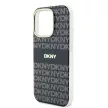 DKNY DKHMP16LHRHSEK iPhone 16 Pro 6.3" tok, fekete Repeat Texture Pattern With Stripe