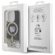Hello Kitty HKHMP16XLGDIK iPhone 16 Pro, Max 6.9" tok, fekete-arany Liquid Glitter Fever MagSafe
