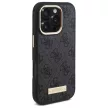 Guess GUHMP16LU4GPRK iPhone 16 Pro 6.3" tok, fekete 4G Logo Plate MagSafe