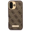 Guess GUHMP16SU4GPRW iPhone 16 6.1" 4G Logo Plate MagSafe tok, barna